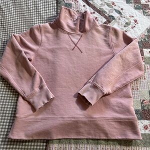 Madewell Dusty Rose Funnel Neck Pullover